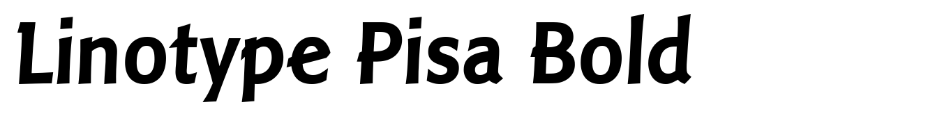Linotype Pisa Bold